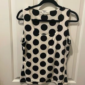 Calvin Klein Polka-Dot Tank Top